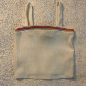 Forever 21 white crop top